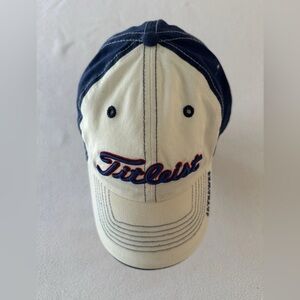 Kansas Jayhawks Baseball Cap Titleist Adjustable Strapback Hat KU Logo Blue Red